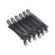 Kodo Black Aluminium & Nylon Sectioning Clips Pack of 12